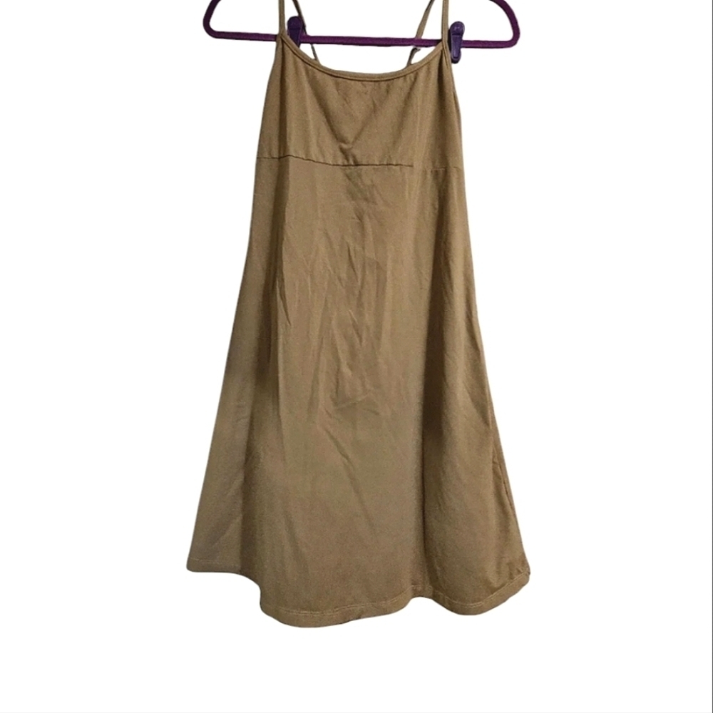 ATHLETA Tennis Athletic Criss Cross Strap Tie Dress. Olivearmy Green. SM